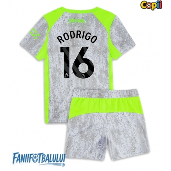 Manchester City Rodri Hernandez #16 Echipament de Fotbal Replică 2025-26 Copii Treilea (+ Șorturi)